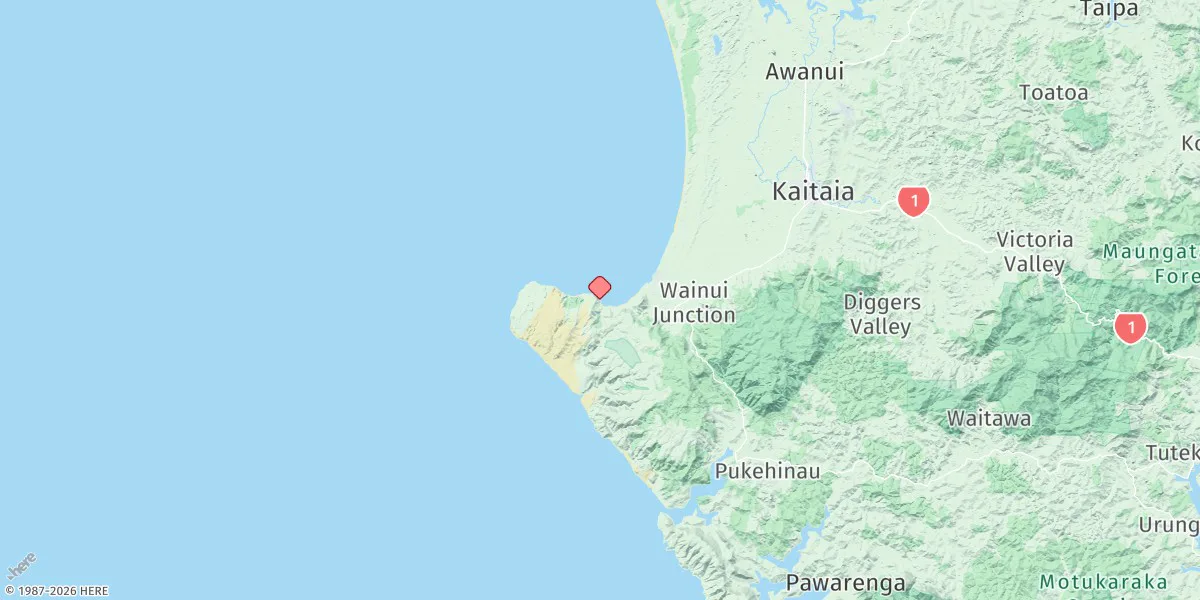 Map preview for Ahipara Bay