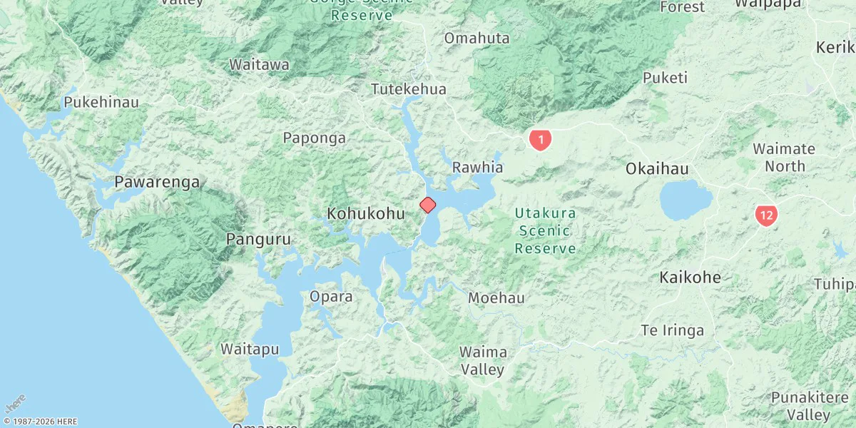 Map preview for Kohukohu