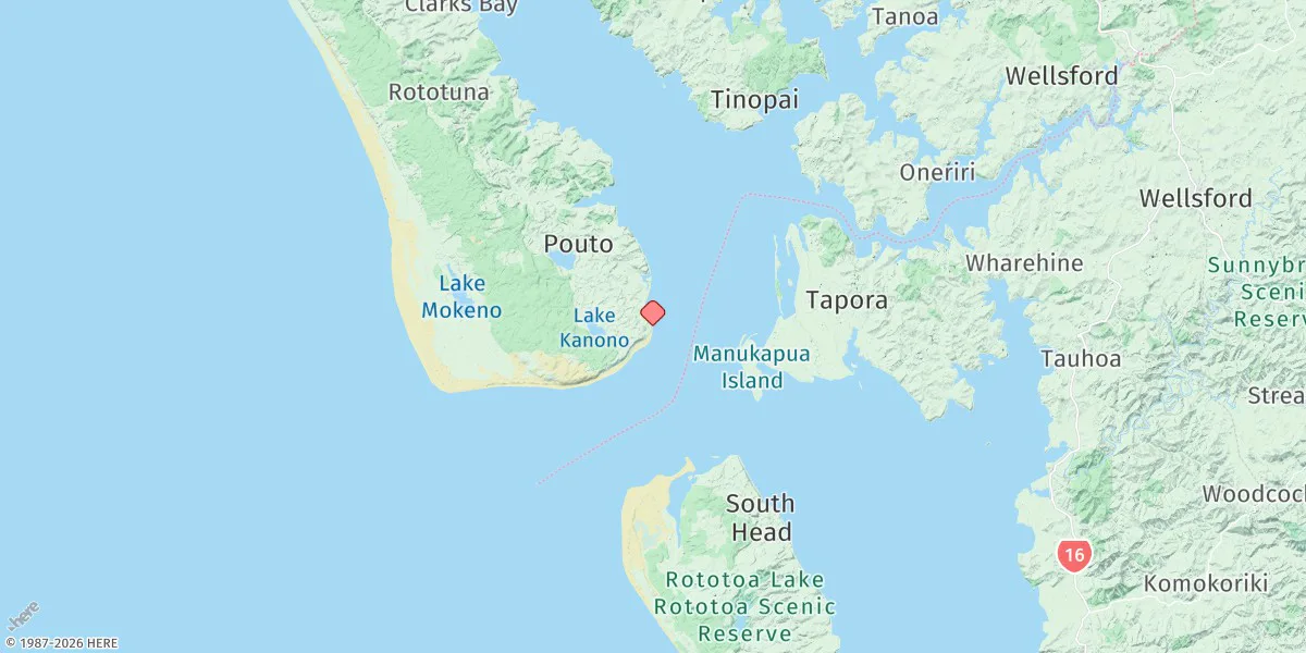 Map preview for Pouto Point