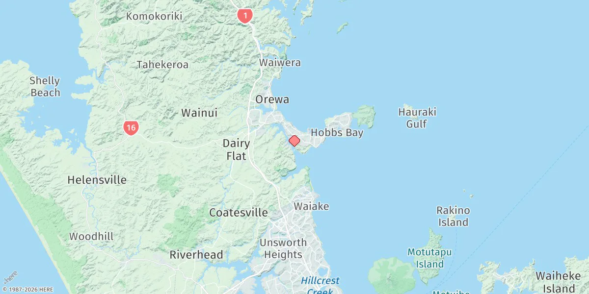 Map preview for Weiti River Entrance