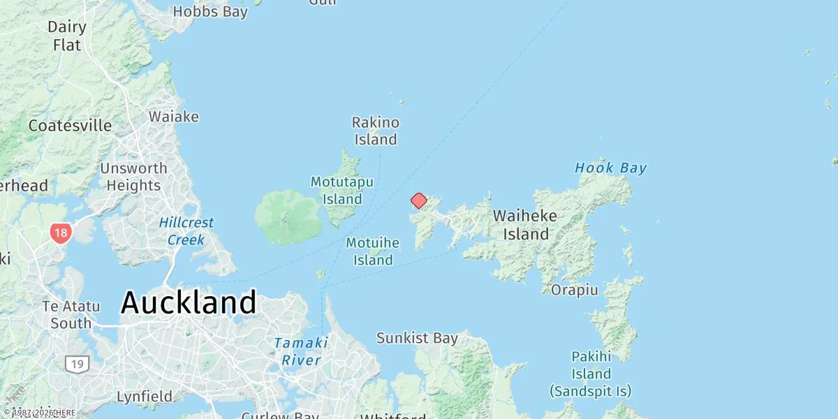 Map preview for Matiatia Bay