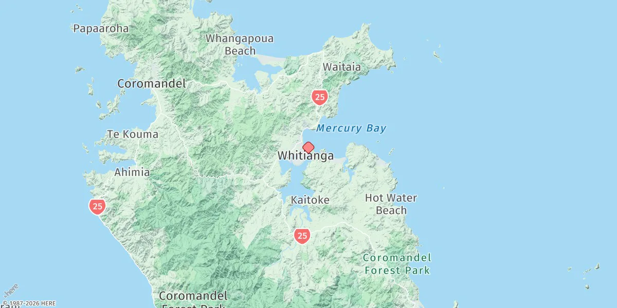 Map preview for Whitianga