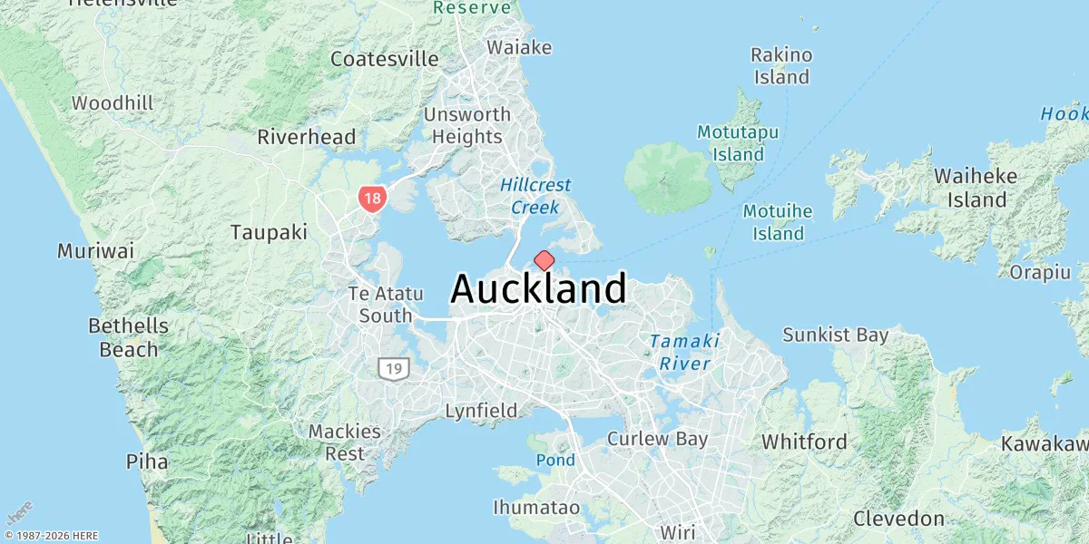 Map preview for Auckland