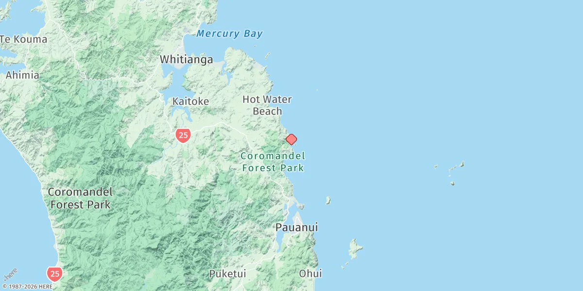Map preview for Tapuaetahi Bay (Boat Harbour)
