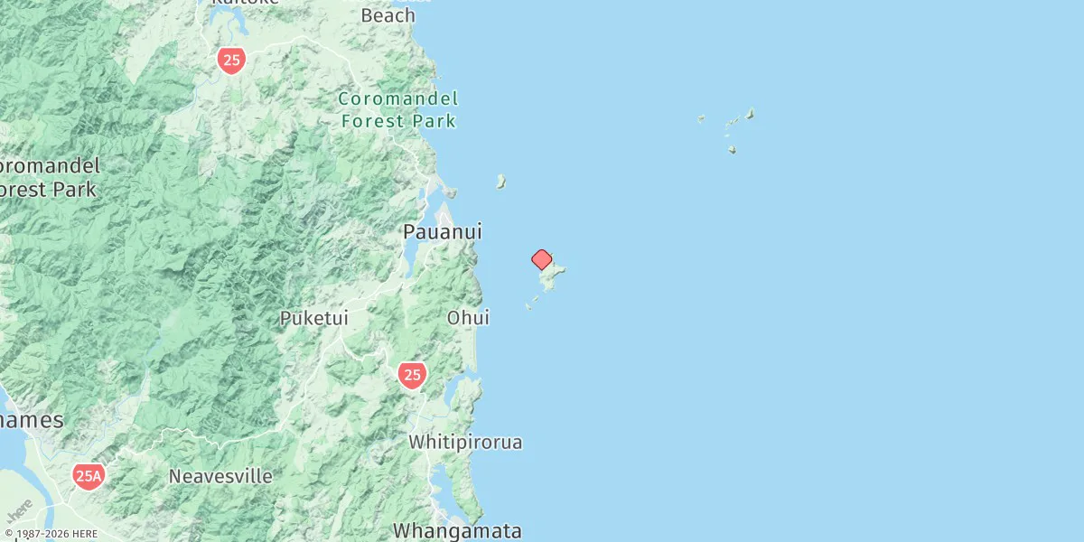 Map preview for Slipper Island (Whakahau)