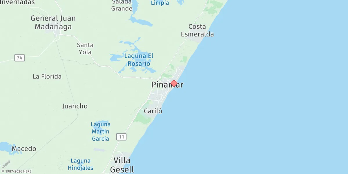 Map preview for Pinamar