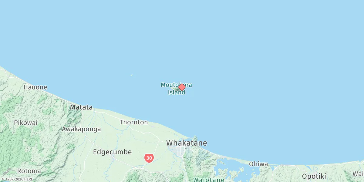 Map preview for Moutohora Island - Whale Island