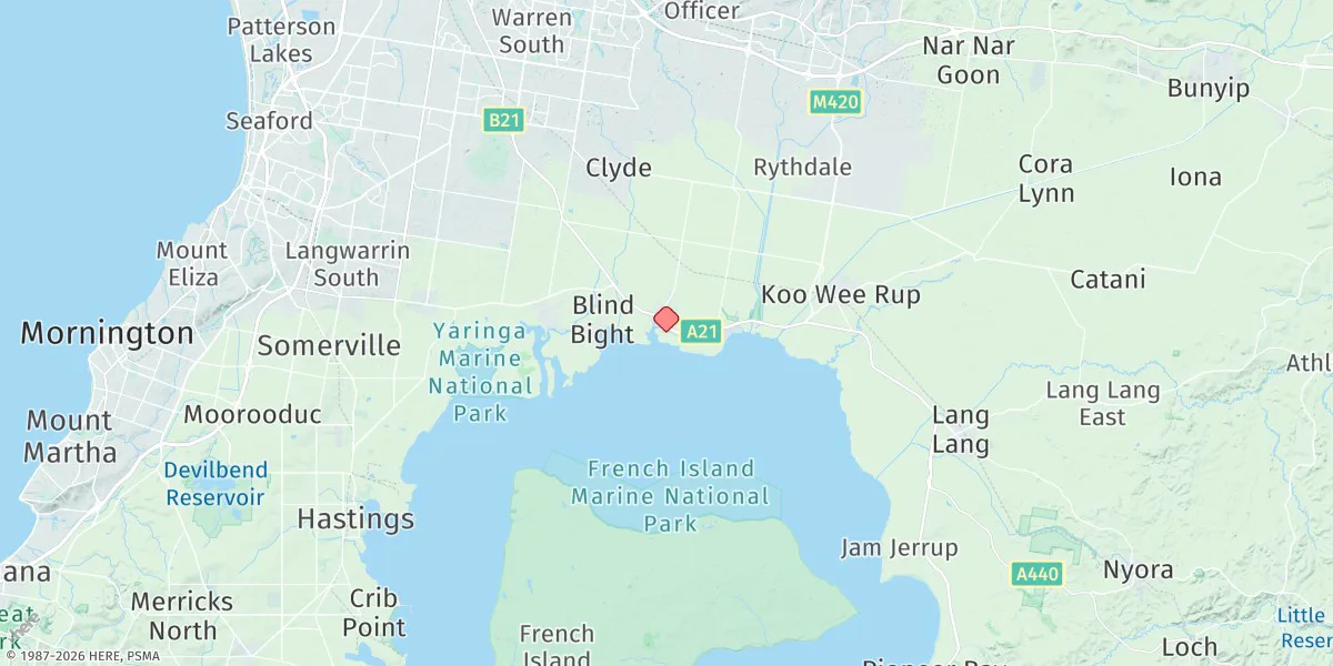 Map preview for Tooradin