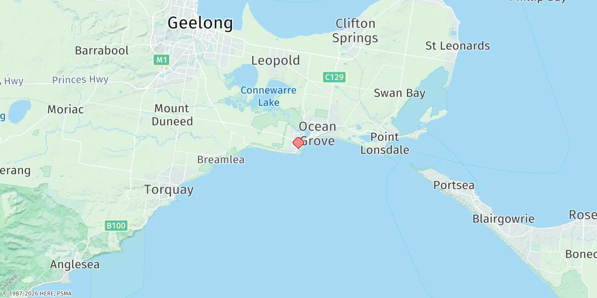 Map preview for Barwon Heads