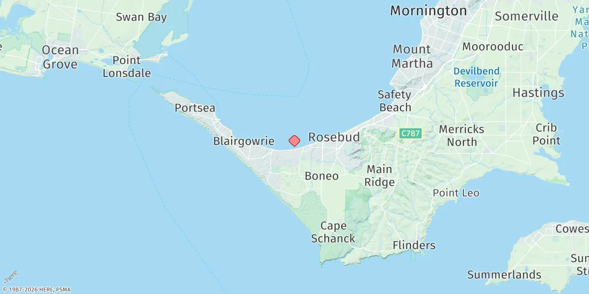 Map preview for Rosebud Jetty