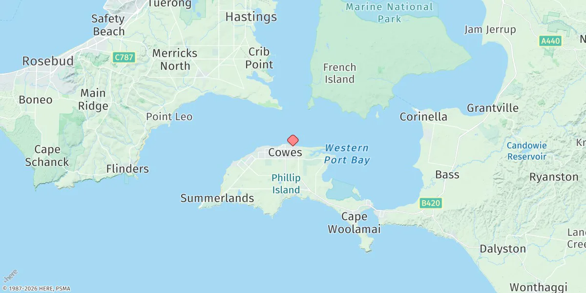 Map preview for Cowes Jetty