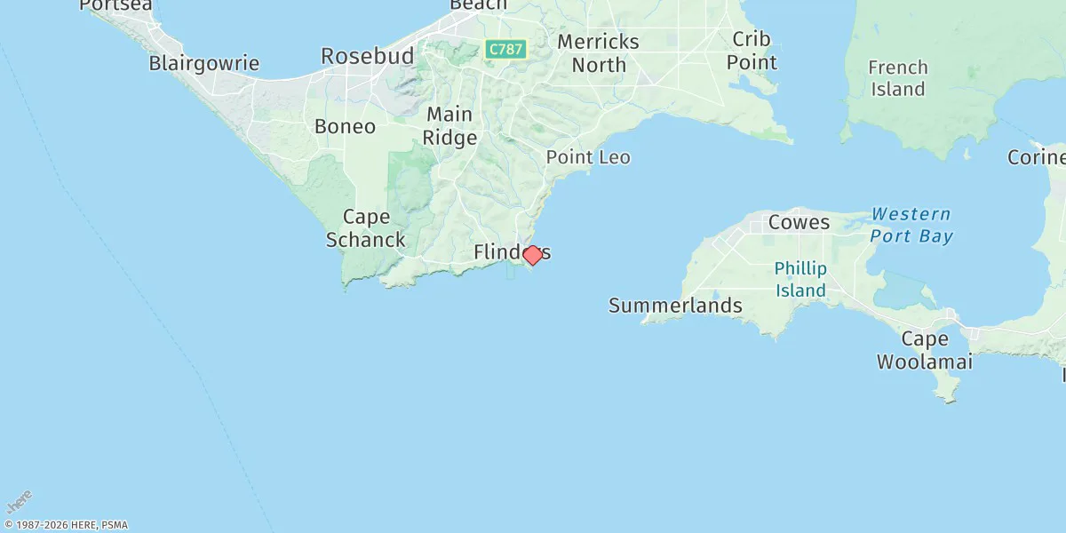 Map preview for Flinders Jetty