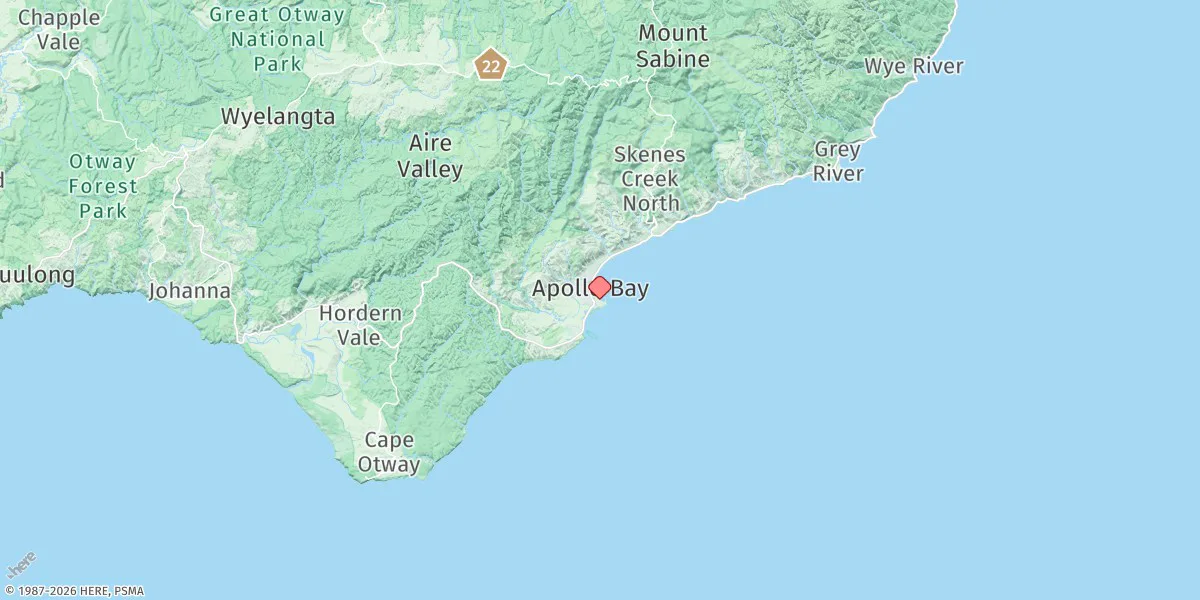 Map preview for Apollo Bay