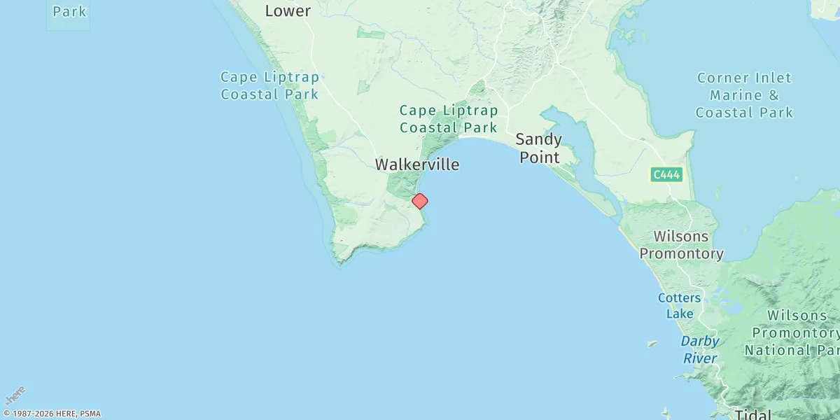 Map preview for Waratah Bay