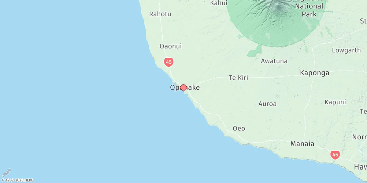 Map preview for Opunake Bay
