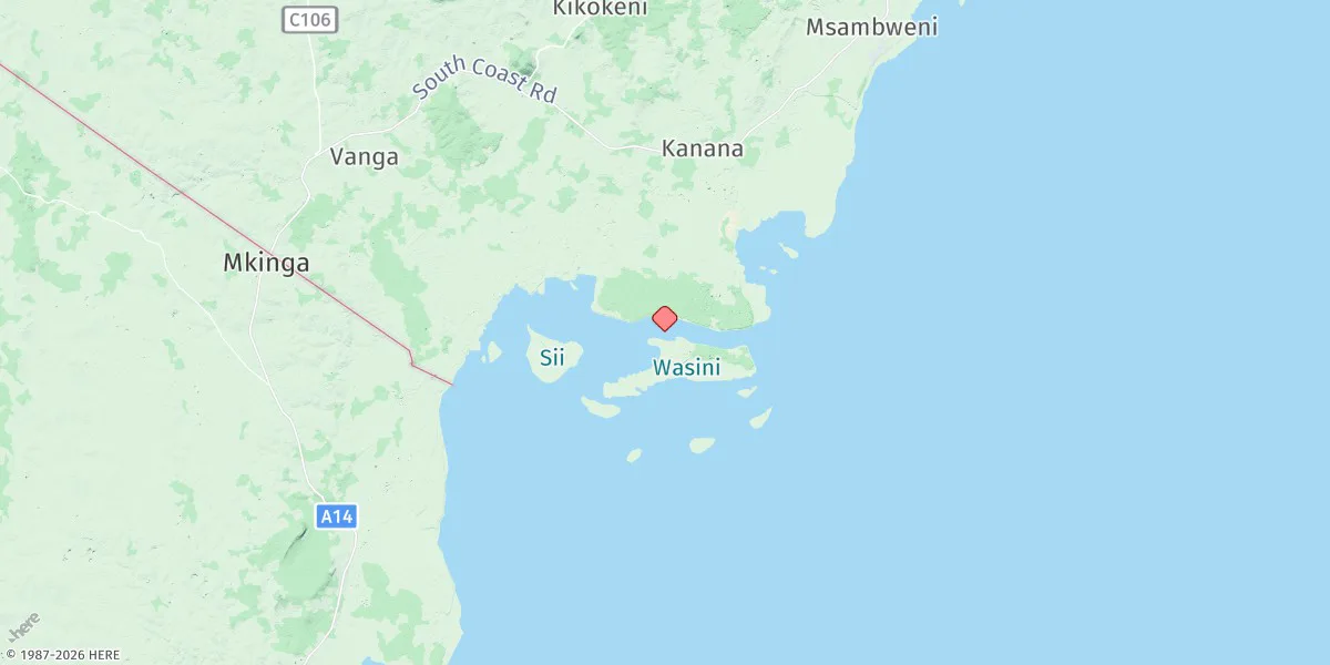 Map preview for Wasini Island