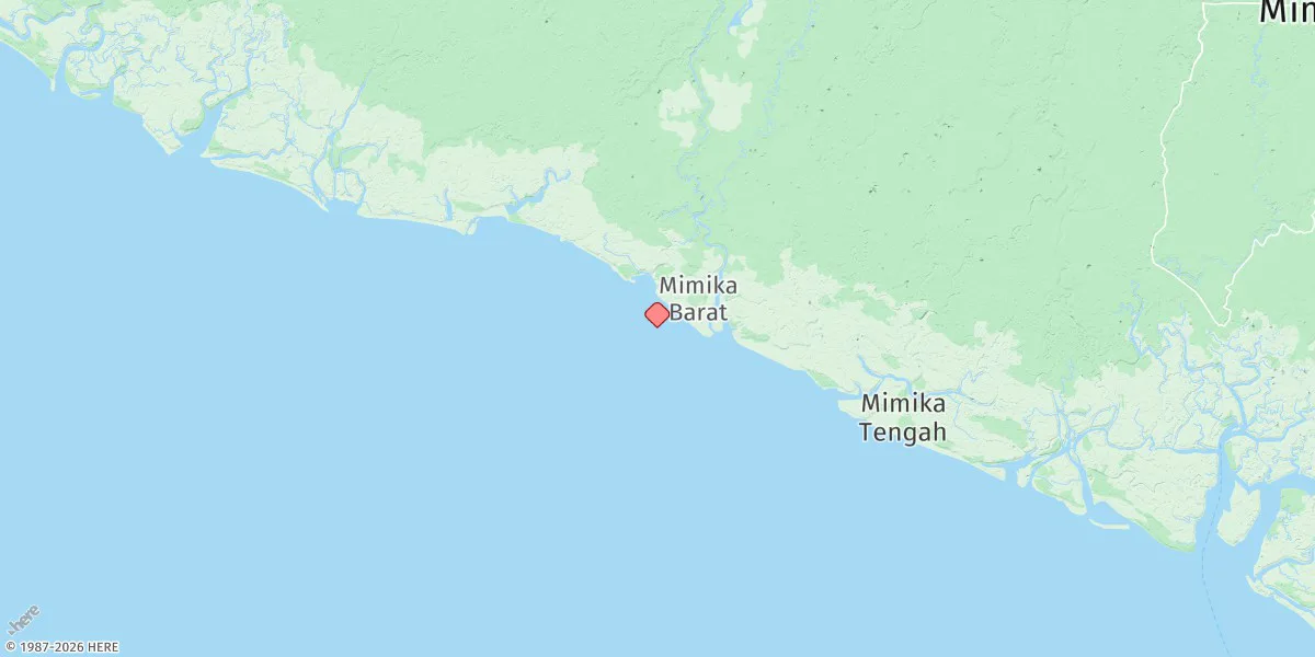 Map preview for Kokonao (Sungai Mimika)