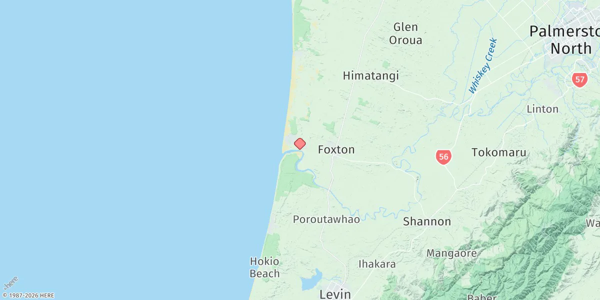 Map preview for Manawatu River Entrance