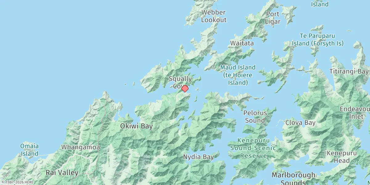 Map preview for Elaine Bay