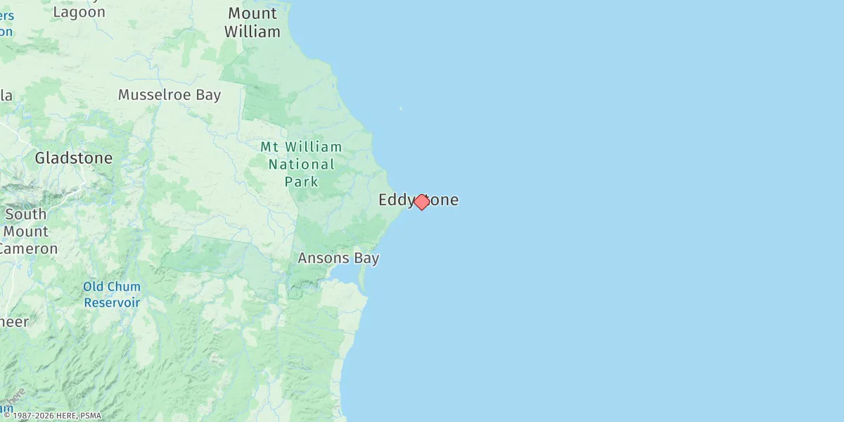 Map preview for Eddystone Point