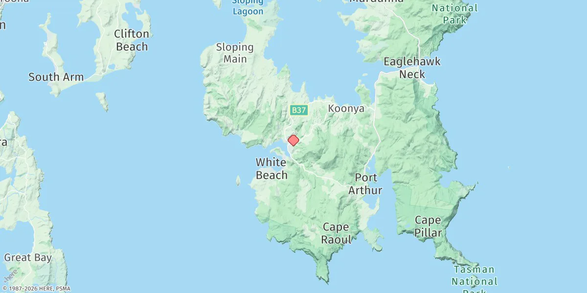 Map preview for Parsons Bay