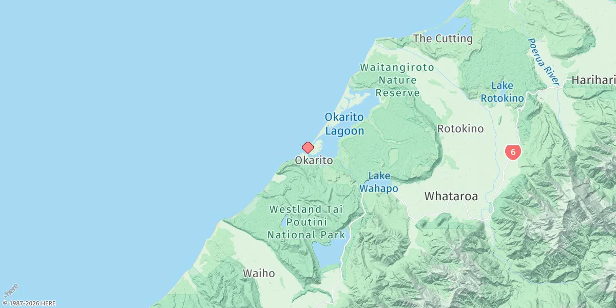 Map preview for Okarito