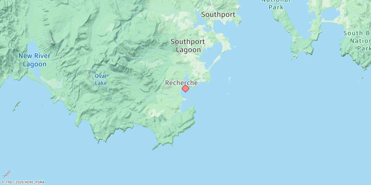 Map preview for Recherche Bay