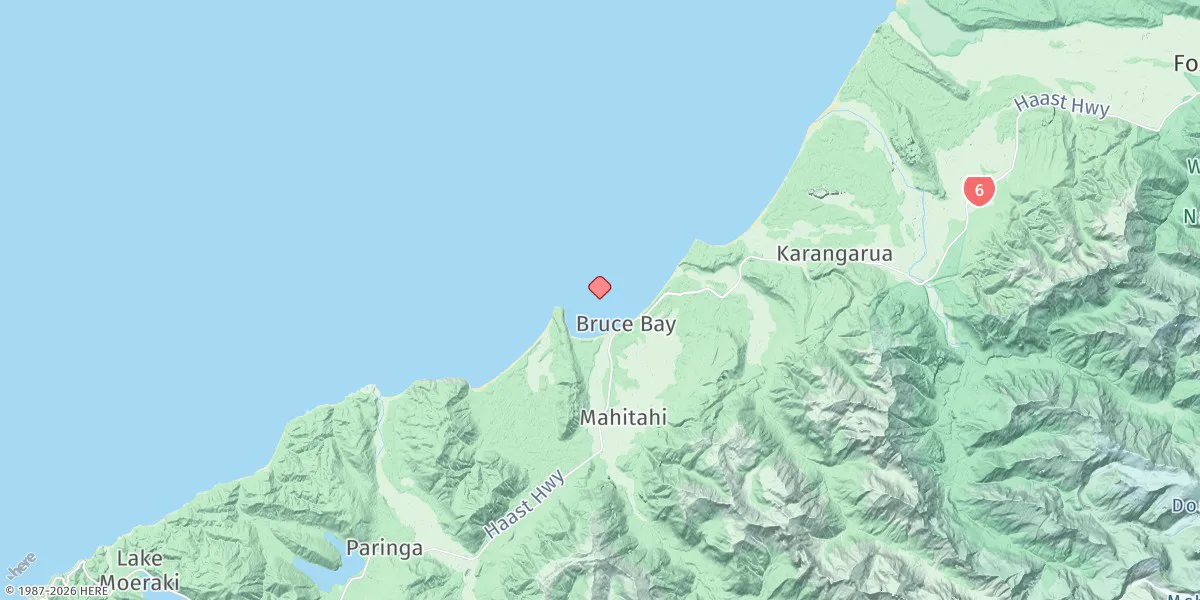 Map preview for Bruce Bay