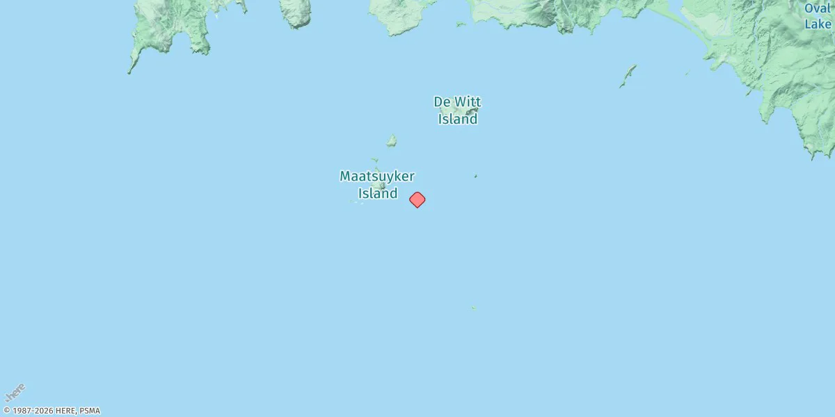 Map preview for Maatsuyker Island