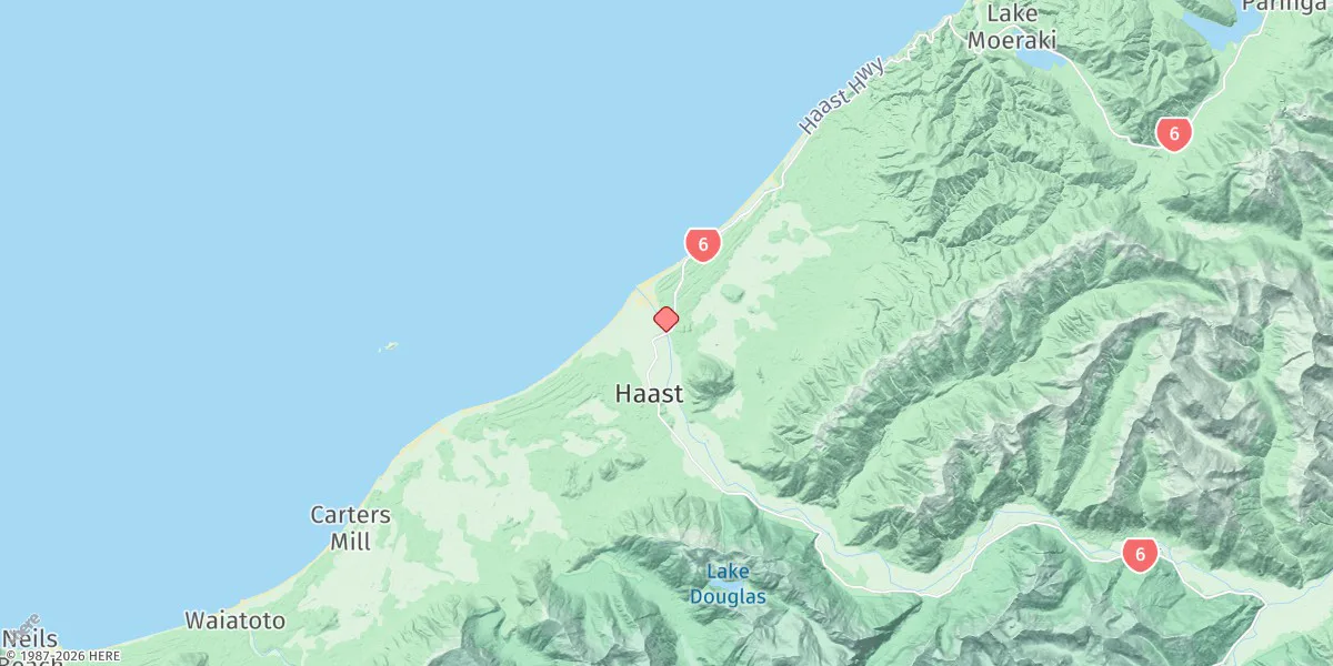 Map preview for Haast River Entrance