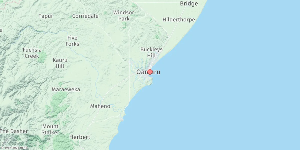 Map preview for Oamaru