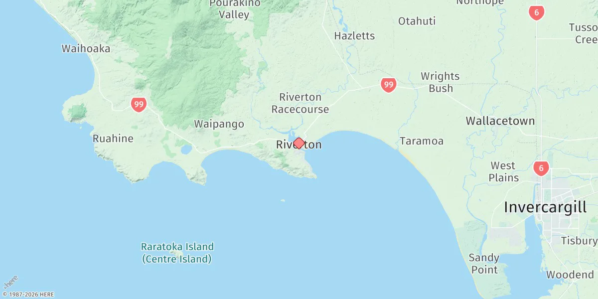 Map preview for Riverton/aparima