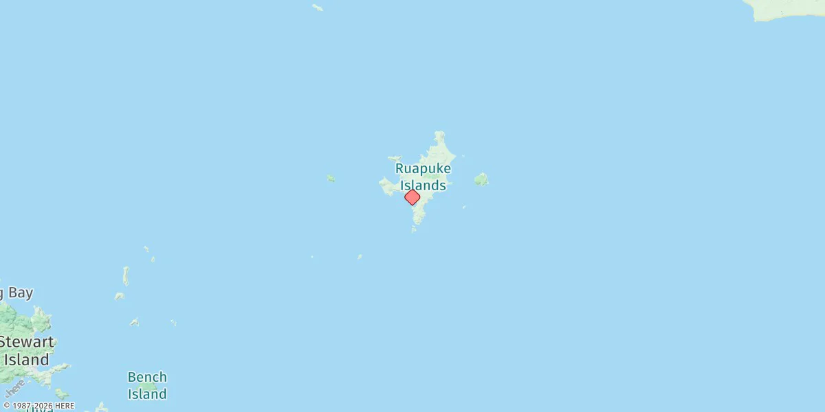 Map preview for Ruapuke Island