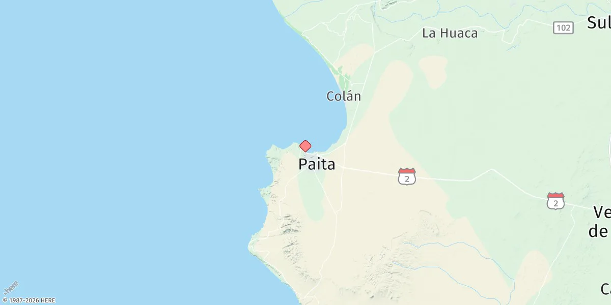 Map preview for Puerto De Paita