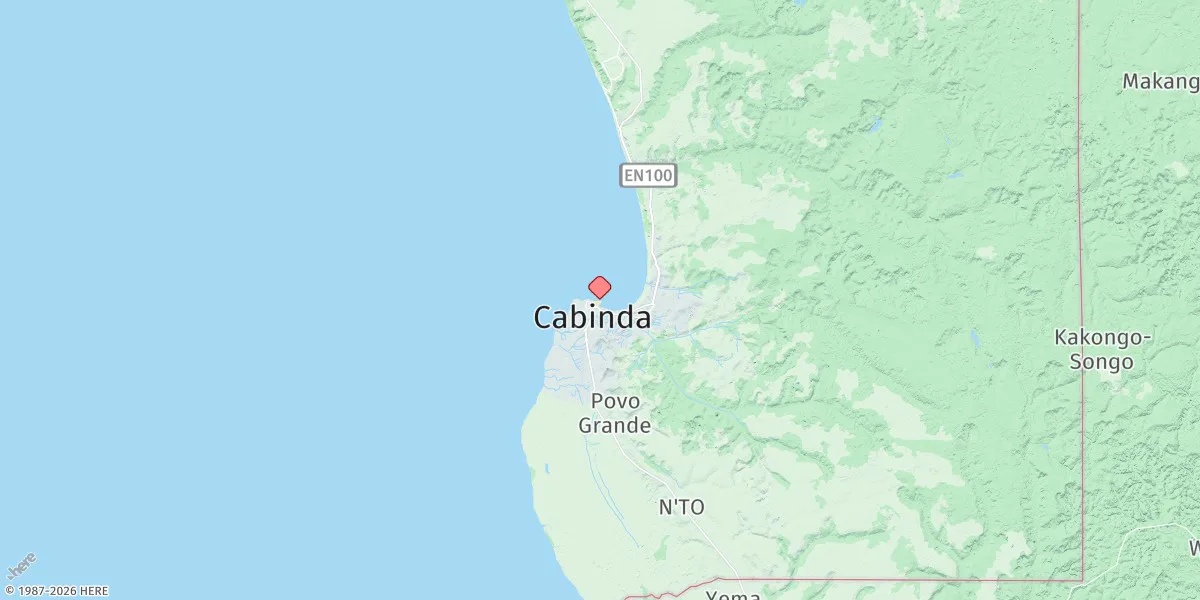 Map preview for Enseada De Cabinda
