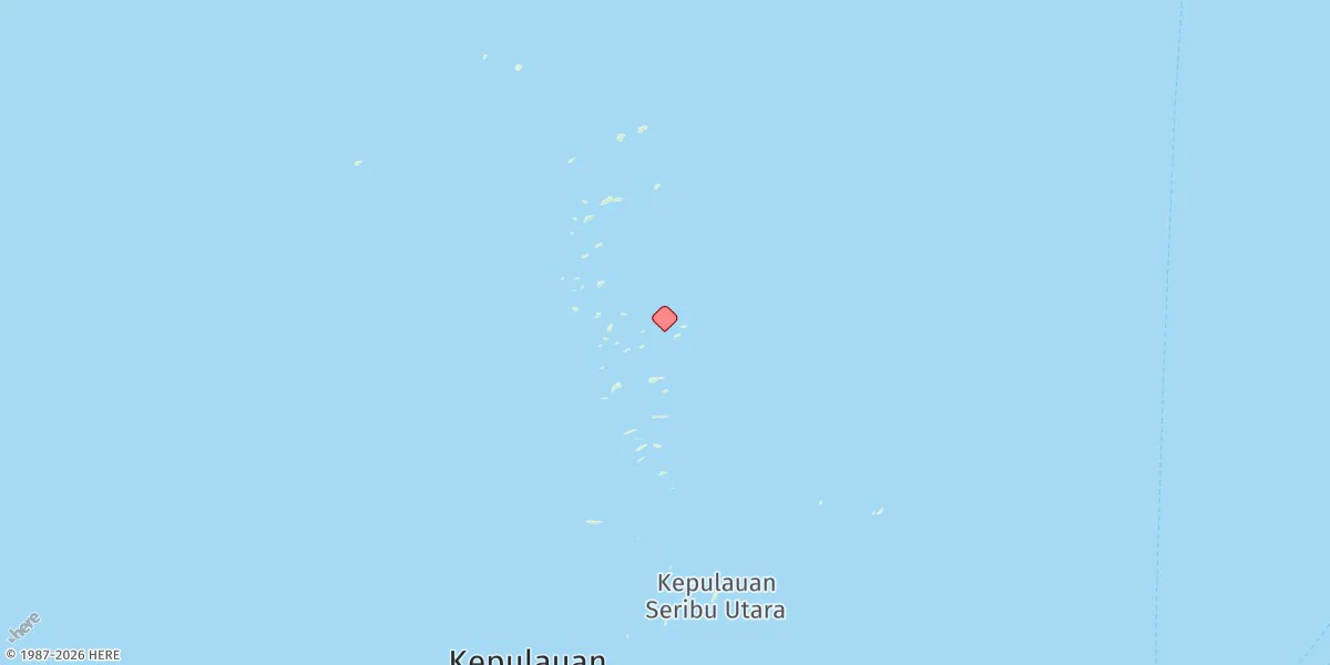 Map preview for Pulau-pulau Seribu
