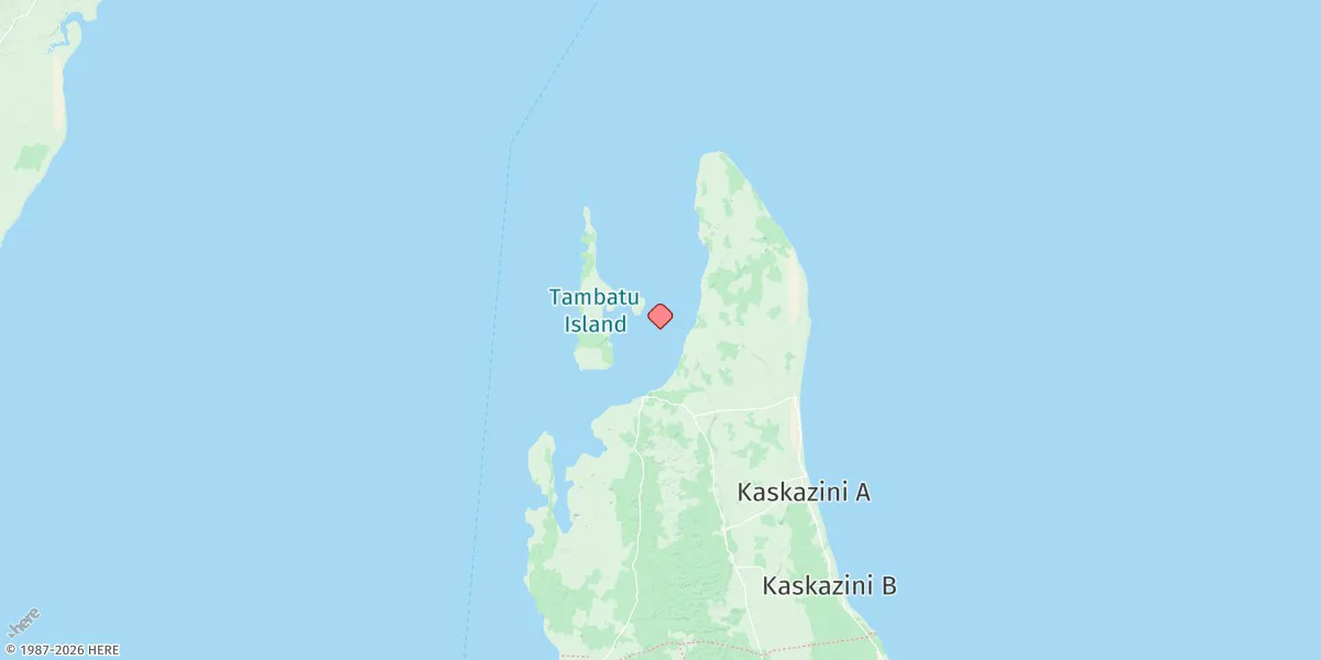 Map preview for Mkokotoni Harbour