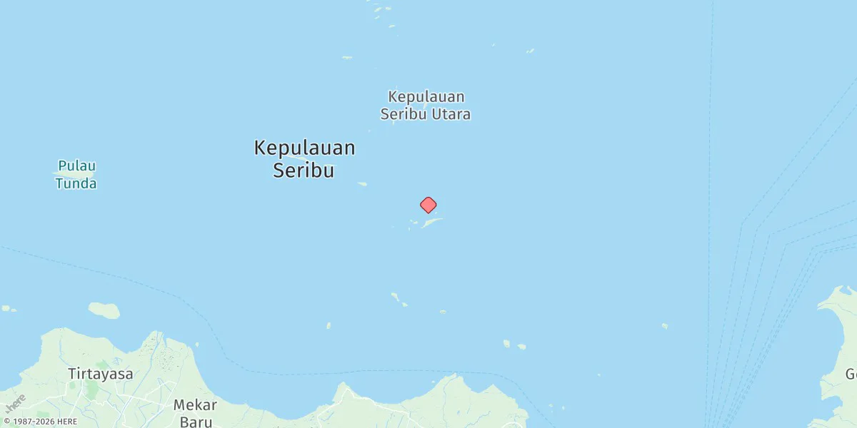 Map preview for Pulau Pari