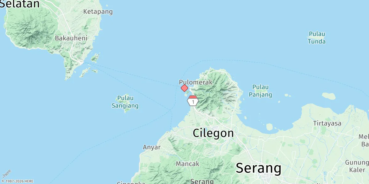 Map preview for Pulau Merak Besar