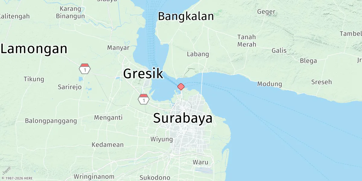 Map preview for Surabaya (Tanjungperak)