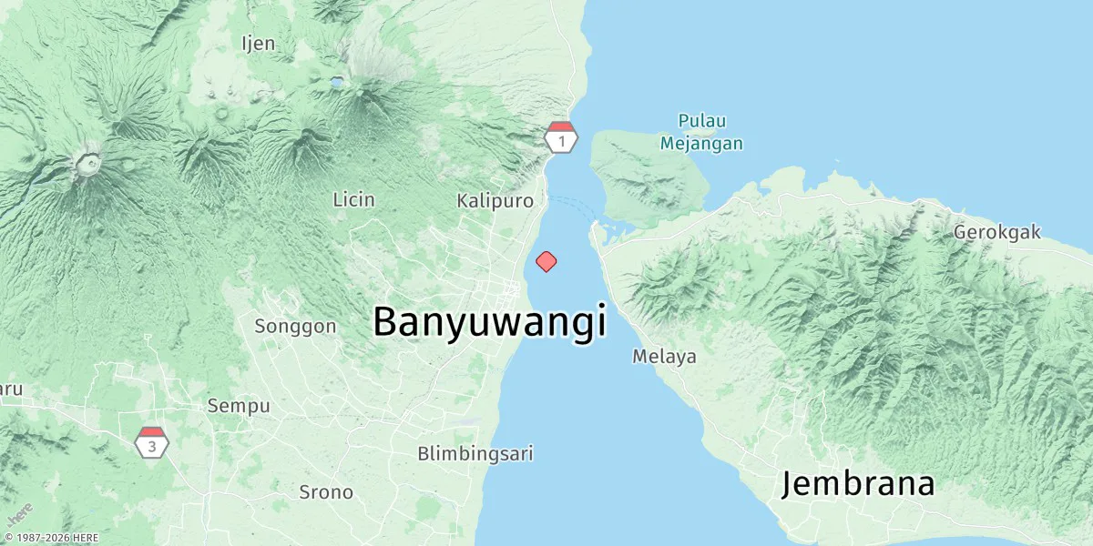 Map preview for Banyuwangi