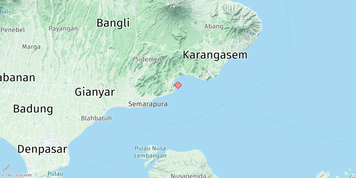 Map preview for Teluk Padang