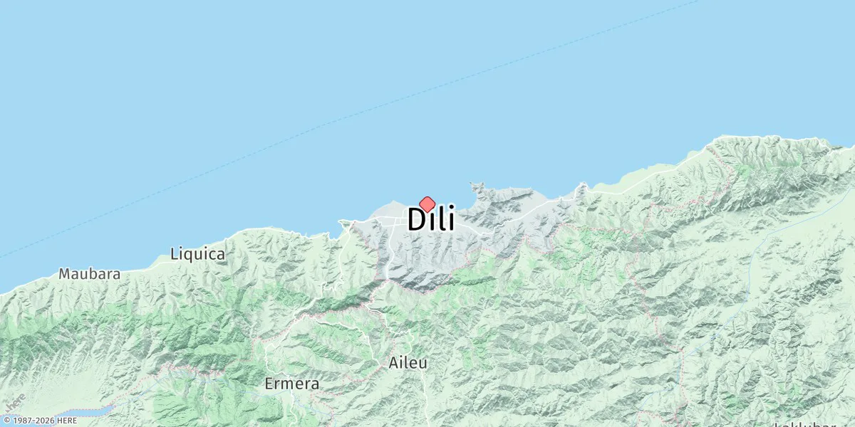 Map preview for Dili