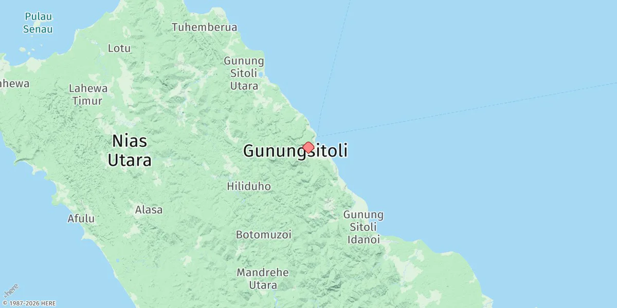 Map preview for Gunungsitoli