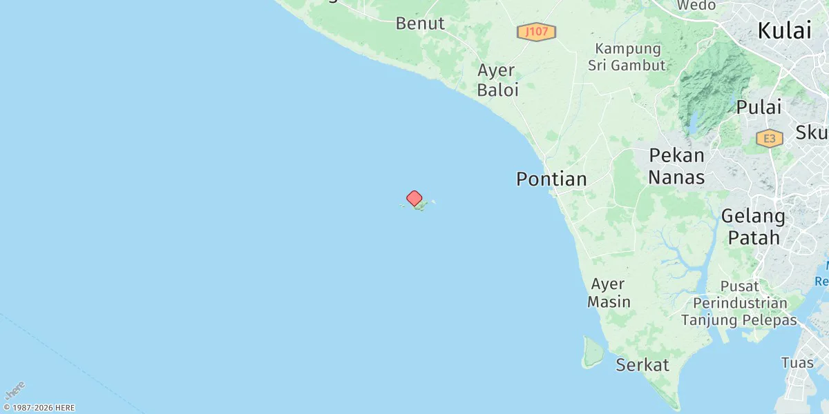 Map preview for Pulau Pisang