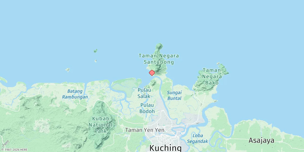 Map preview for Santubong