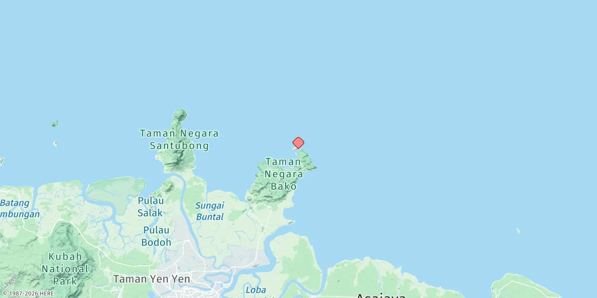 Map preview for Sungai Sarawak (Pulau Lakei)