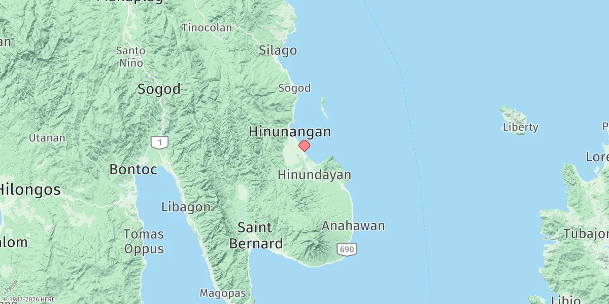 Map preview for Hinunangan Bay