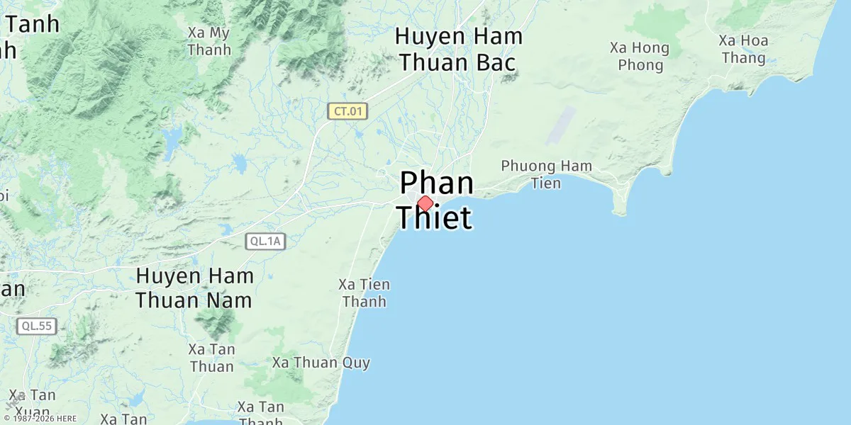 Map preview for Phan Thiet