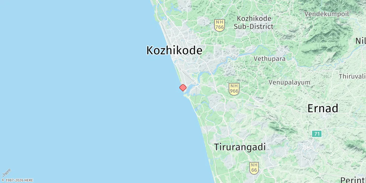Map preview for Beypore